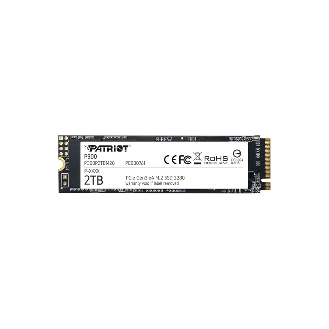 SSD M.2 (2280) NVME 2Tb PCIe Gen3 x4 PATRIOT P300